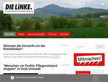 Tablet Screenshot of dielinke-darmstadt-dieburg.de